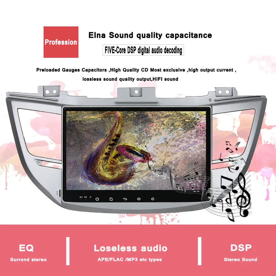 Perfect 2 din Android 9.0 car dvd gps radio stereo 2 din for Hyundai IX35 Tucson 2015 2016 17 2018 Car audio TV gps Sat Navi dvd Player 7