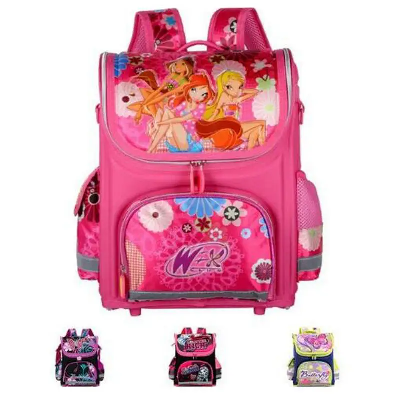Orthopedic Children School Bags For Girls New 2018 Kids Backpack Monster High WINX Book Bag Princess Schoolbags Mochila Escolar Orthopedic Children School Bags For Girls New 2018 Kids Backpack Monster High WINX Book Bag Princess Schoolbags Mochila Escolar