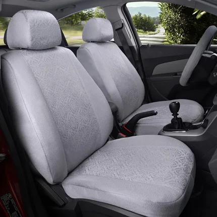 Чехлы для сидений carпортного автомобиля для Mitsubishi Pajero, Набор чехлов для сидений автомобиля из шелка, декоративные подушки для сидений автомобиля - Название цвета: grey