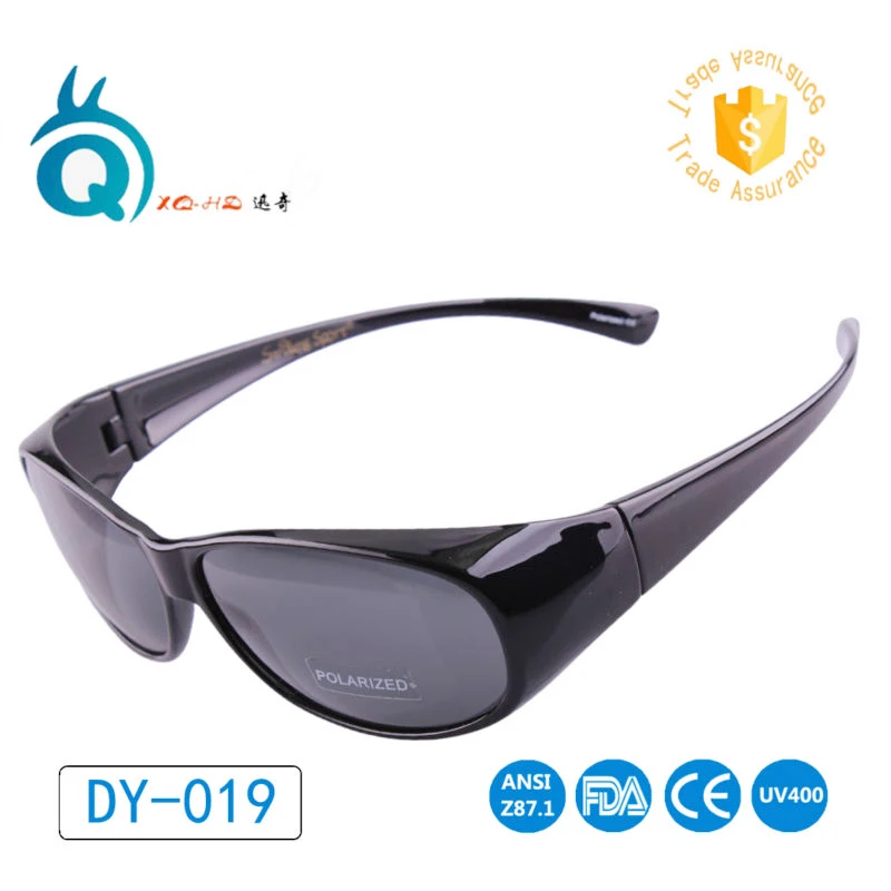 Новинка, брендовые дизайнерские гоночные очки, спортивные очки для мужчин и женщин, подходят для солнцезащитных очков - Цвет: Shiny black