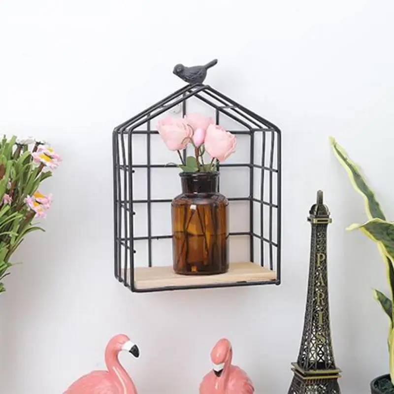 Creative Living Room Racks Pastoral Style Iron Storage Rack Fashion