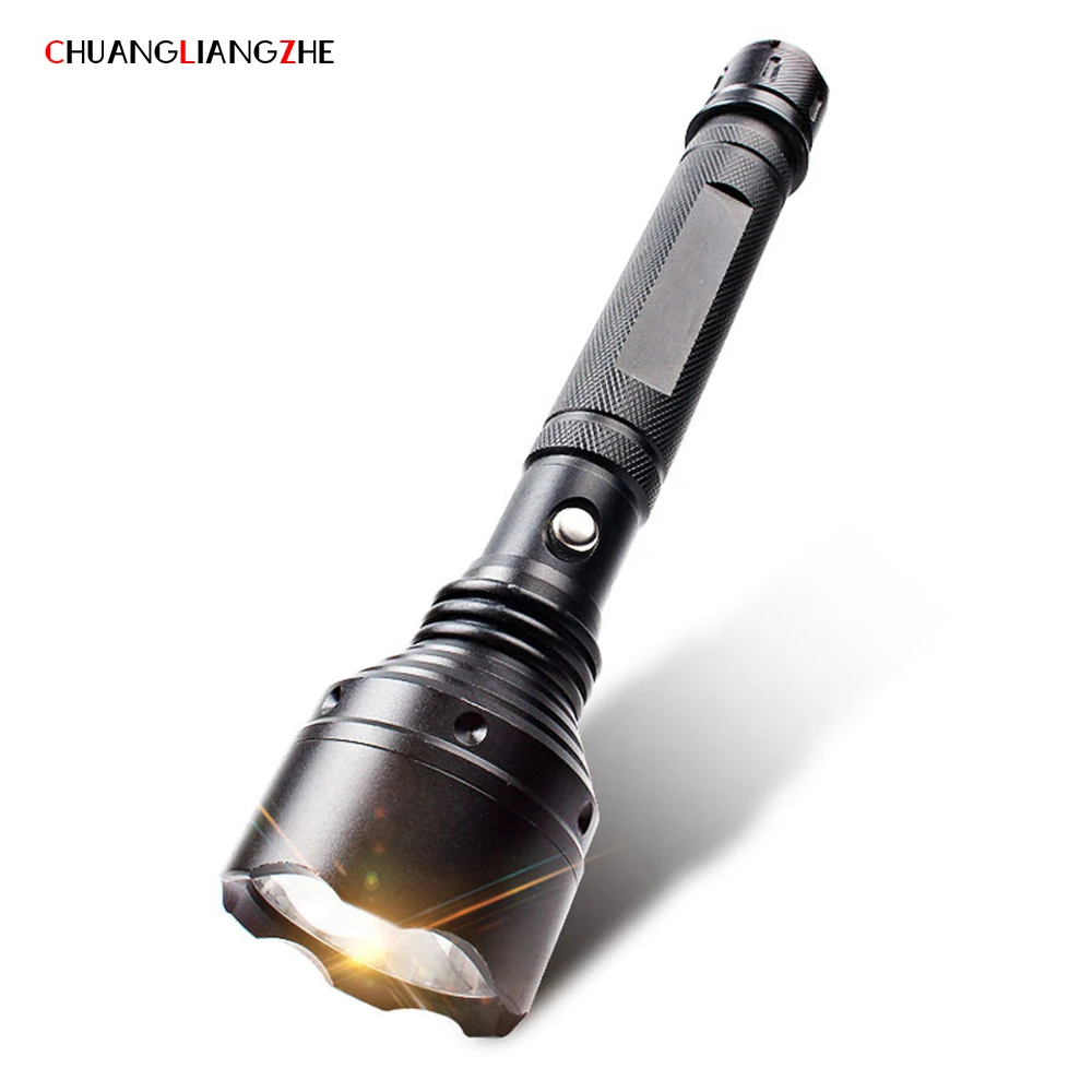CHENGLIANGZHE LED Stick Flashlight 18650 Super Bright Self defense