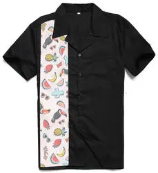 2019 Новое поступление мужской моды дизайн VacayHot печати хлопок рокабилли Винтаж 50 s клуб плюс размеры работы полотняные блузки