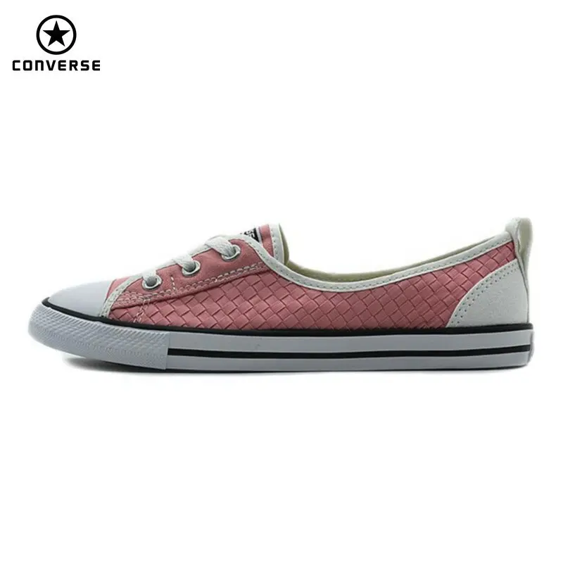 جديد الأصلي Converse كل نجم رقيقة وحيد المنسوجة أنماط النساء رياضية ضوء شعبية الصيف قماش التزلج أحذية 552910C