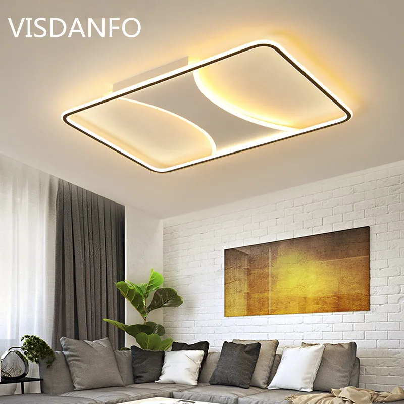 

modern Led ceiling lights for foyer rectangle ceiling lamp art deco surface mounted AC220V free shipping