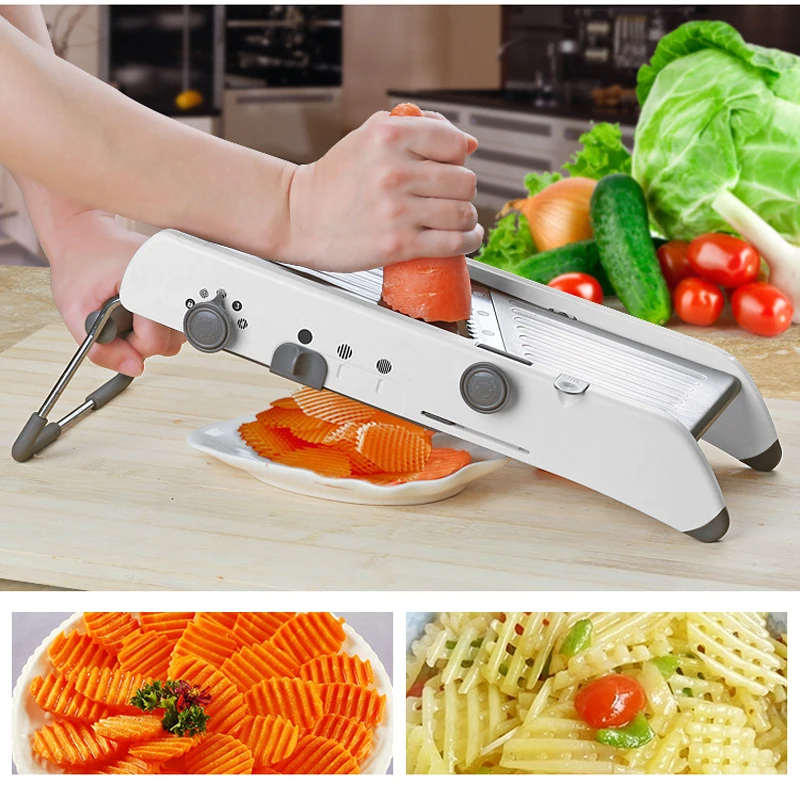  Vegetable Manual Slicers Mandoline Cutter for Carrot Potato 20 Kinds Slicer Stainless Steel Blades  - 32921407700