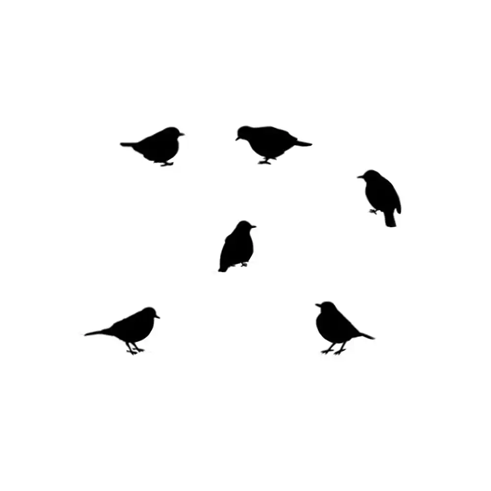 Wall sticker For Kids Rooms Bedroom Decals Black Flying Birds Poster Diy LP