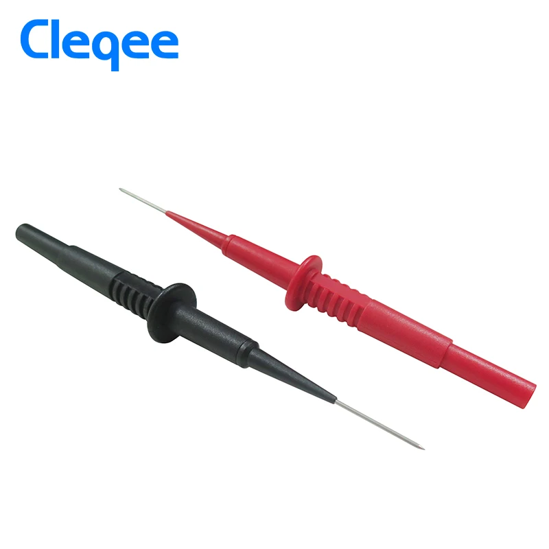 Cleqee P5008 2 шт изоляции пирсинг иглы неразрушительный мультиметр Пробники красный/черный