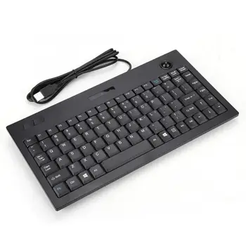 

Keyboard Cover Projection Keyboard Ultra-thin Mini Wired MC-9712 Keyboard USB Industrial Silent Business Keyboard Black