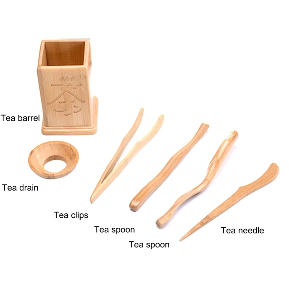 Tea Ceremony Six Gentlemen Machining Custom Made Bamboo Product Tea