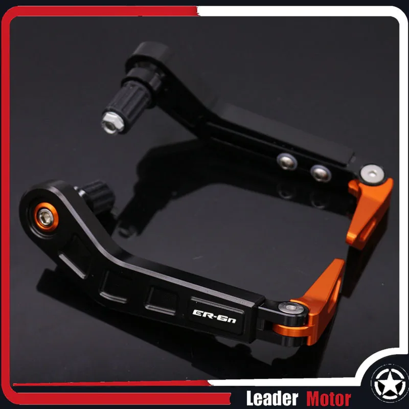 Подходит для KAWASAKI ER-6F ER-6N ER6F ER6N ER 6 F ER 6N рукоятки на руль защита сцепные рычаги защита - Цвет: Orange logo ER6N