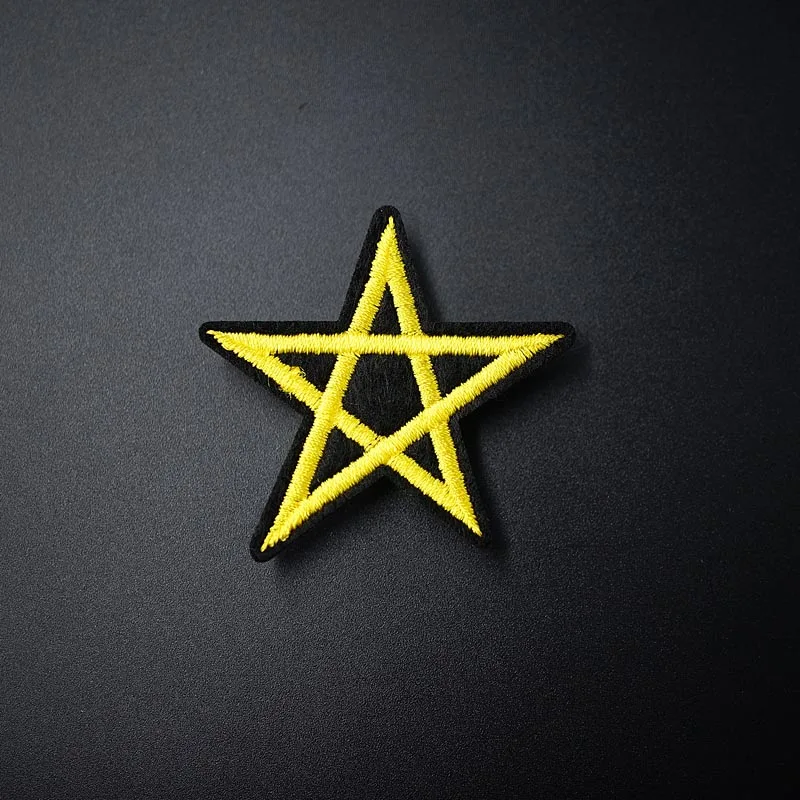 

Star 4.5x5.0cm DIY Cloth Badge Patches Clothing Cartoon Patch Fabric Sewing Embroidered Applique Jacket Jeans Clothing Badges