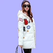 plus size 2016 Korean padded coat long sleeve Slim winter jacket women parkas for women winter coat women JN903