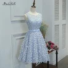 Modabelle Robe Courte уникальные платья с объемными цветами кружевные короткие платья для выпускного вечера без рукавов вечерние платья