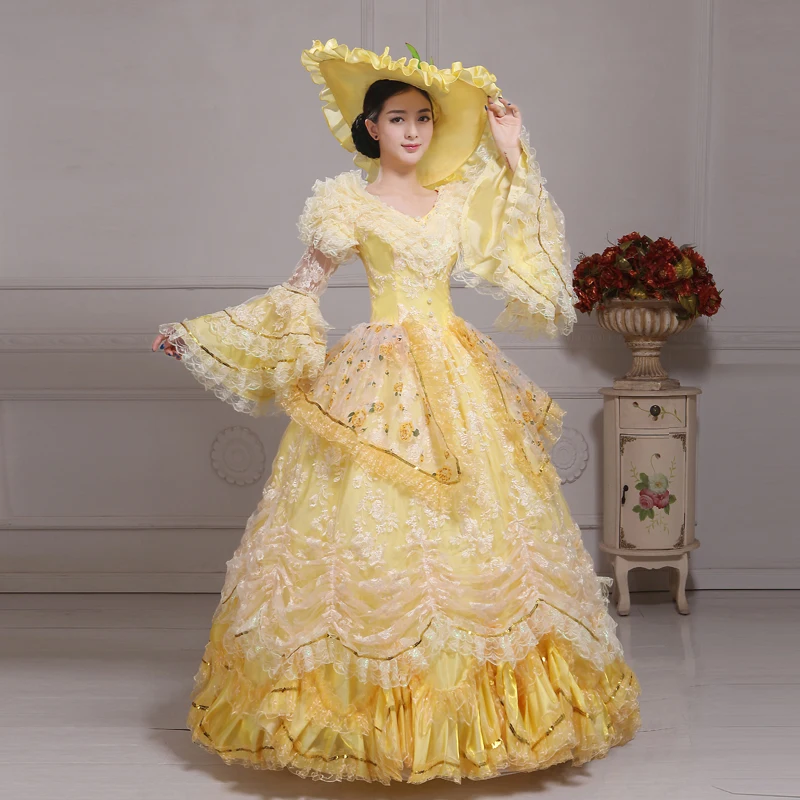 Yellow southern belle dress Clearance