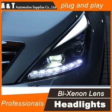A&T Car Styling for Nissan Teana LED Headlight 2012 Altima Headlight DRL Lens Double Beam H7 HID Xenon Car LED Light