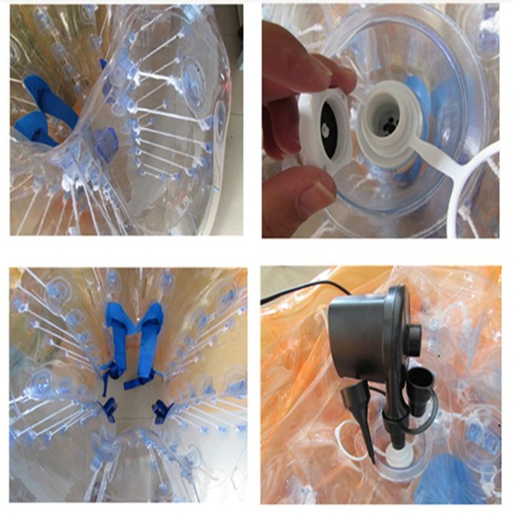 12pcs balls + 1 electric blower 1M PVC Inflatable Bubble Soccer Football Ball  bubble ball bola de futebol