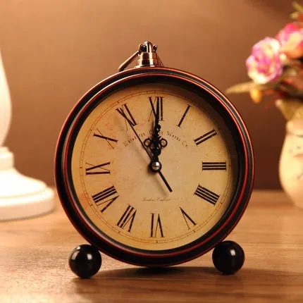 Винтажные часы Aralm, настольные настенные часы Haning Ccock, Ретро стиль, декоративный Декор для дома, игольчатые часы - Цвет: 1