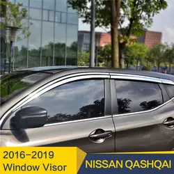 Для Nissan Qashqai Дымовое окно козырек окна сторона Солнце Дождь защитный чехол внешний корпус 2016 2017 2018 2019 год