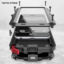 Luxury Shockproof Waterproof Powerful Protector Metal Mobile Phone Holder Case For iPhone 4 4S 5 5S 6 6S Plus Back Cover Cases