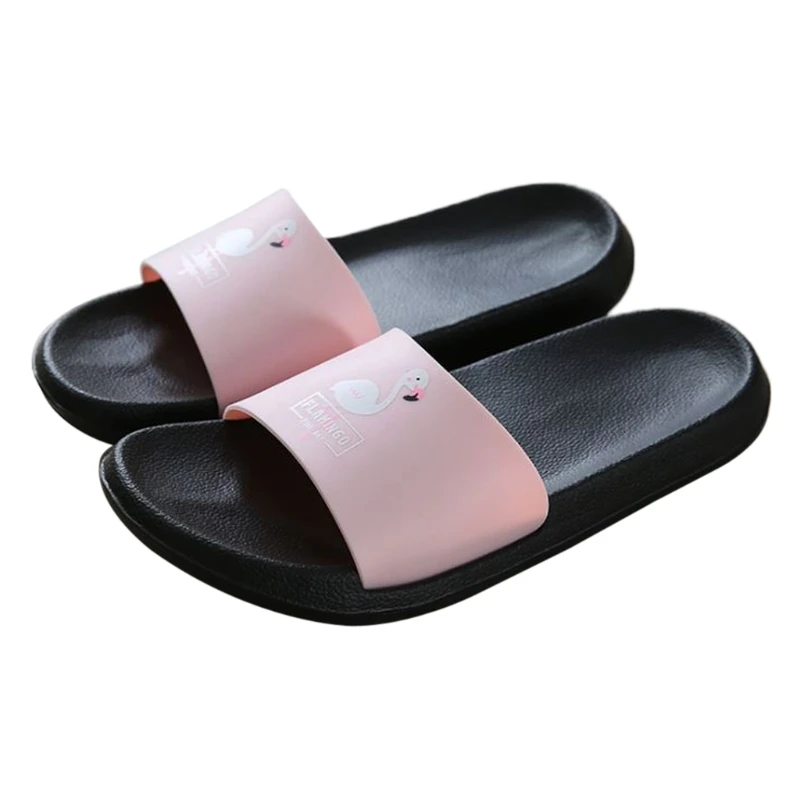 

WD33 Fashion 2018 Women Slides Flamingo Cartoon Slippers Sandals Beach Shoes Flip Flo