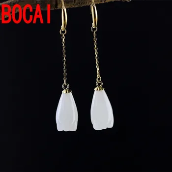 

The character of Silver City fashion lady handmade 18 gold earrings