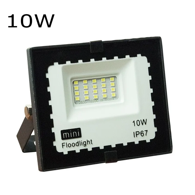 Водонепроницаемый Открытый Сад AC85-265 V 10W 20W 30W 50W 100W Светодиодный прожектор ультра-тонкий супер яркий инженерный настенный светильник прожектор