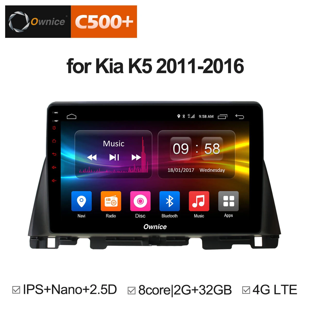 

Ownice C500+ G10 Octa Core 10.1" Android 8.1 Car Radio dvd player for Kia K5 Optima 2011 2015 2016 2017 2016 2G RAM 32G ROM