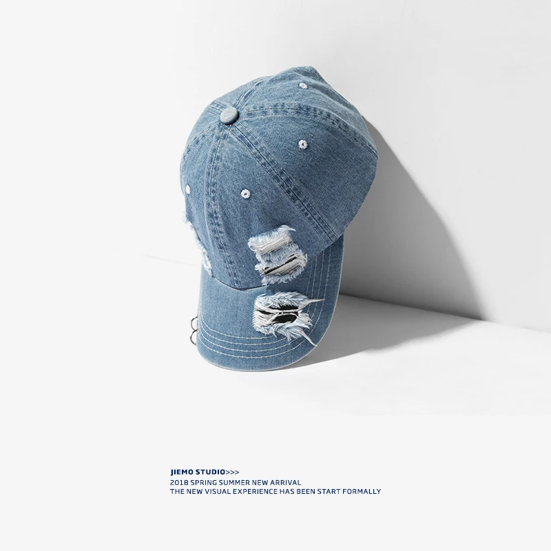 

SODA WATER Handwork Damaged Washed denim hats men Spring Bone Baseball Caps women Snapback Cap Unisex Adjustable Cap 097CI2018