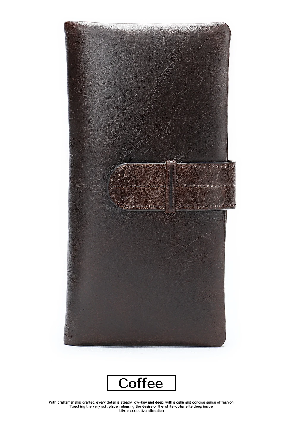 9 Wallet Men Leather Man Wallets Purse for Card Holder Men 's Wallet Clutch with Coin Pocket Slim Long Male Money Bag