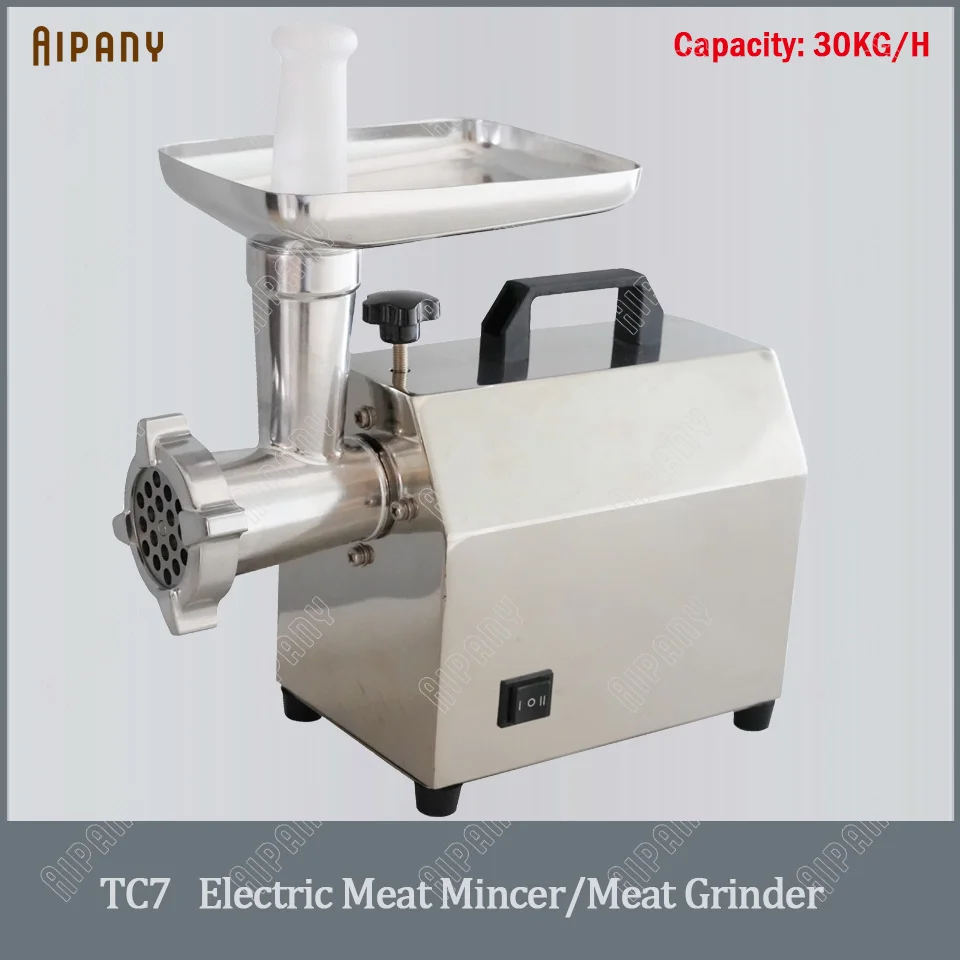 TC5/TC7 electric meat mincer machine food grade stainless steel meat grinder commercial sausage maker sausage making machine - Цвет: TC7