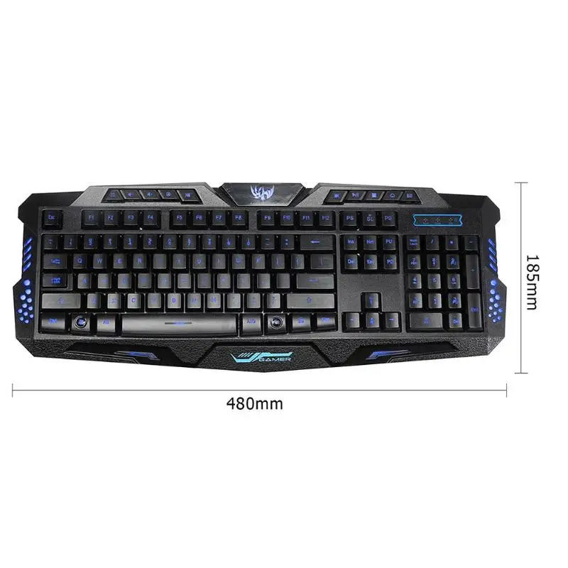 HXSJ J30 USB Wired Gaming Keyboard Backlight 5500DPI Adjustable Optical Ergonomic Mice Mouse Kit high quility Gaming Keyboard