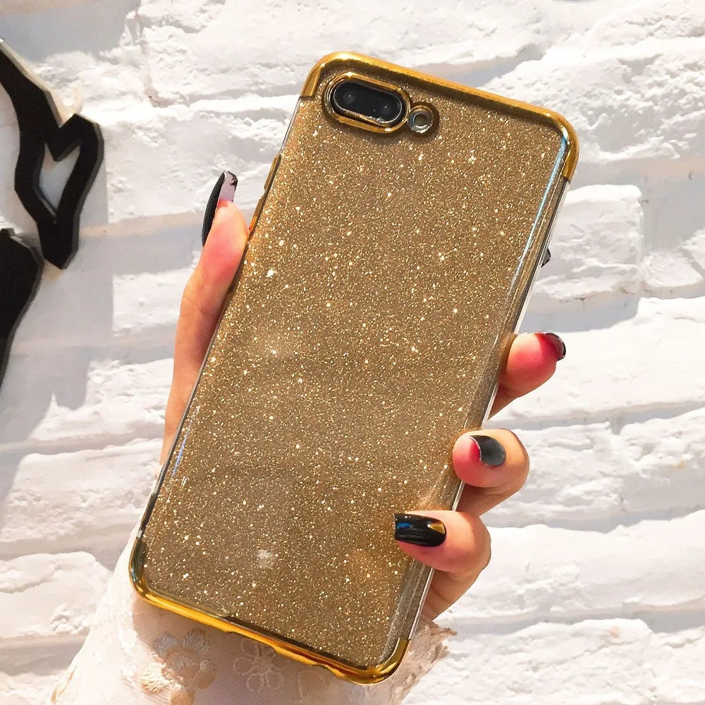 Glitter Bling Phone Cases For Huawei Mate 20 Lite Case Silicone Plating Soft Cover For Huawei P20 Pro P10 Plus Y6 Y7 Prime 2018 (4)