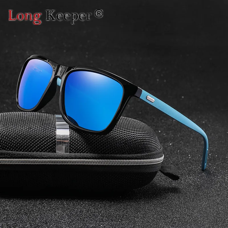 Long Keeper Sunglasses Polarized Woman Men Sun Glasses Square Pc Frame