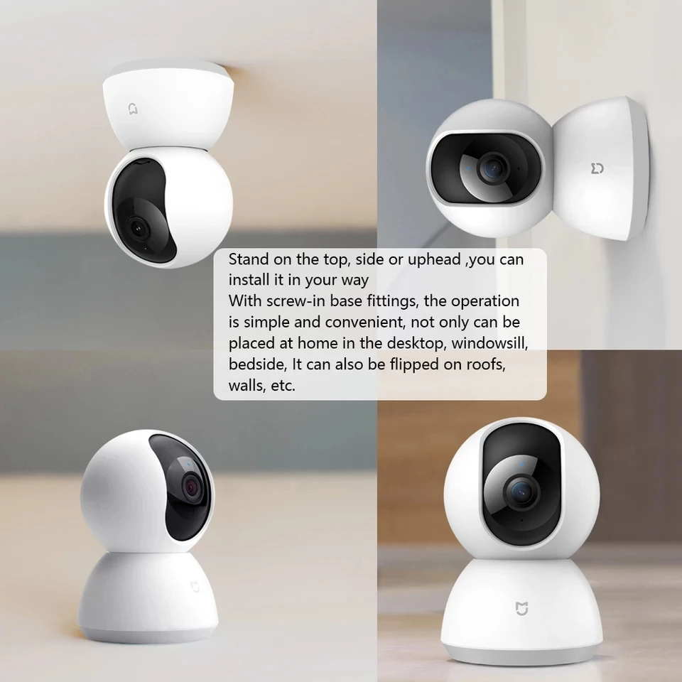 Xiaomi Mijia CCTV Smart IP 360 камера WiFi Pan-tilt ночное видение 360 Угол видео камера обнаружения движения Xioami Домашняя безопасность