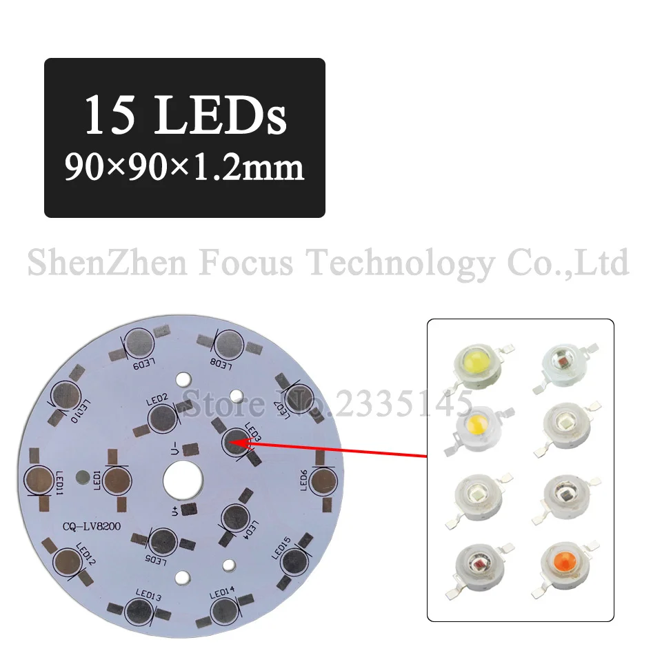 10 шт. 15 Вт светодио дный светодиодный радиатор лампа пластина PCB удерживатель планшета для Вт 1 Вт 3 Вт Высокая мощность чип SMD диод