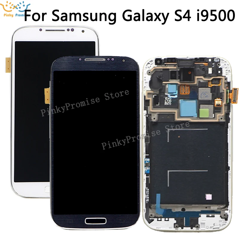 ЖК-дисплей AMOLED в сборе 5 0 дюйма для Samsung Galaxy S4 i9500 i9505 i337 сенсорный экран с