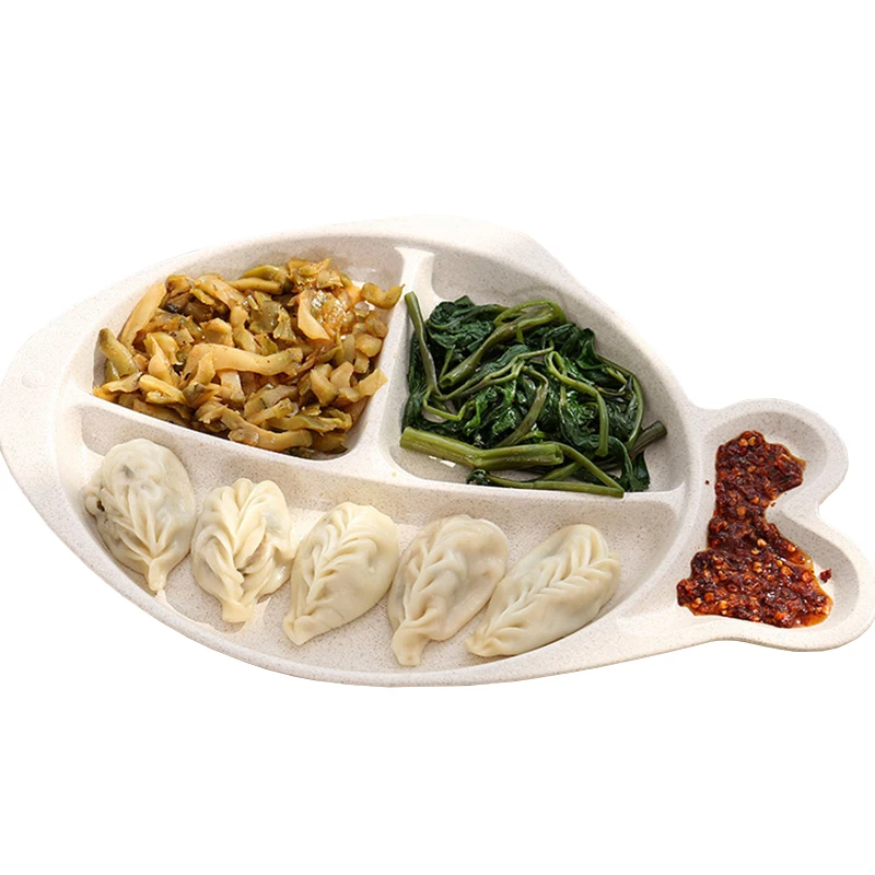 

Creative Fish Shaped Partition Dish Plate Dumpling Dish Sushi Plastic Food Fruit Drain Tray Tableware Dishes Plates Dinnerware