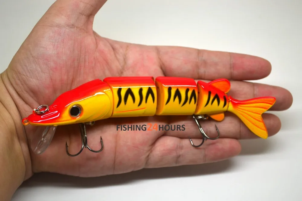 New Pike Muskie Fishing Bait Lure Swimbait Life-like Baby Multi-jointed A OK 
