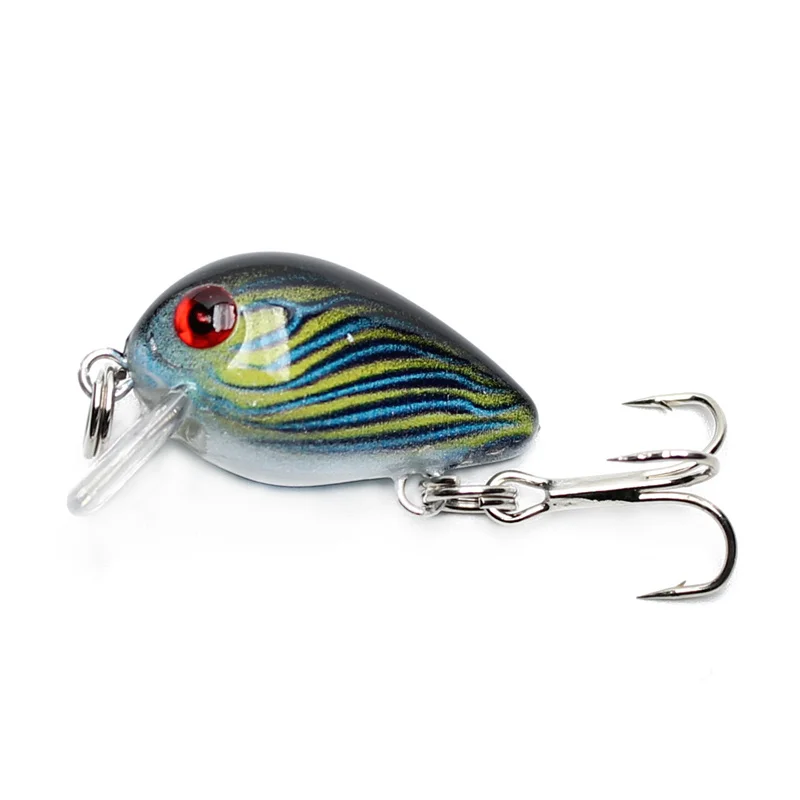 Amlucas 30 мм 2 г Crazy воблеры мини Topwater Crankbait искусственная японская жесткая наживка Pesca плавающие рыболовные приманки бас Pesca WW338 - Цвет: B