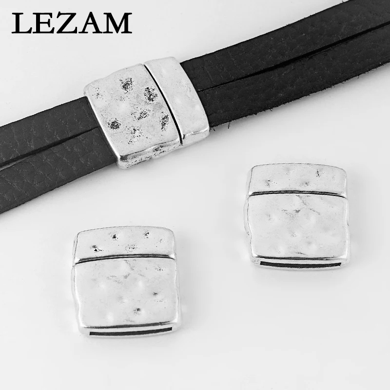 

5Sets Fashion Jewelry Antique Sliver Hammered Strong Magnetic Clasp For 20*2mm Flat Leather Bracelet Jewelry Findings