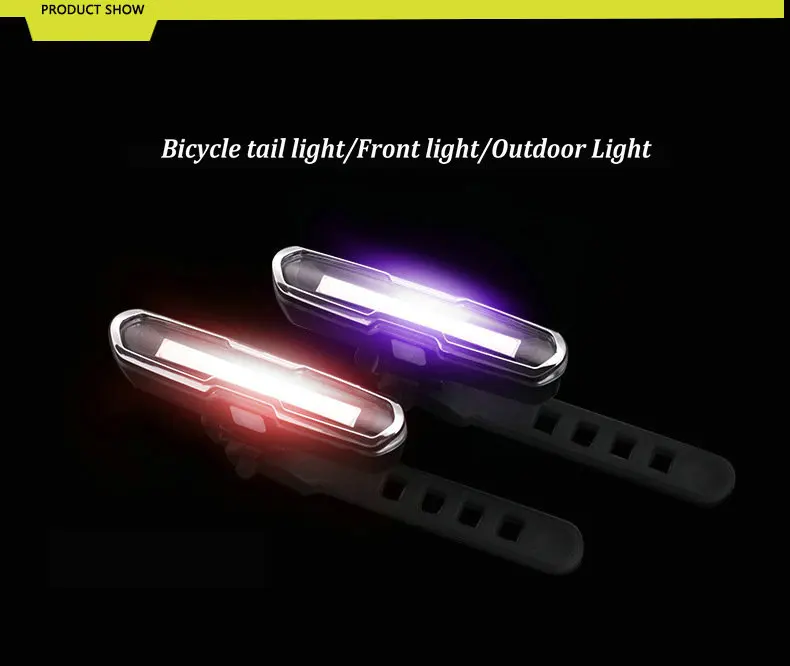 USB Rechargeable Front Rear Bicycle Light Lithium Battery LED Bike Taillight Cycling Helmet Light Lamp Mount Bicycle Accessories (4)