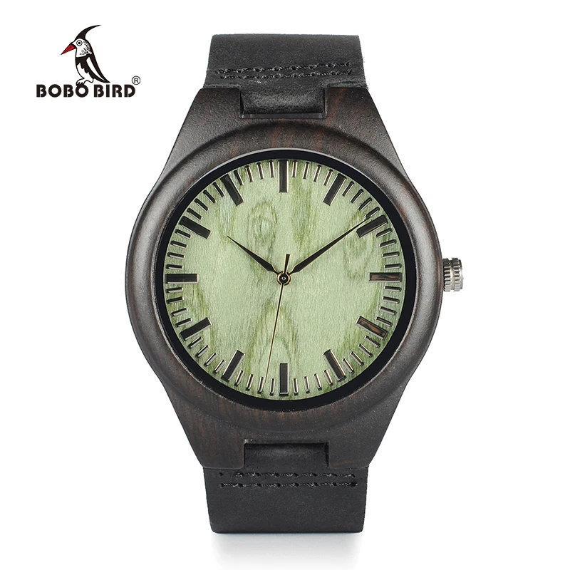 BOBO BIRD Men's Woooden Watches Fashion Japan Move' Quartz Watch Male Wristwatches relogio masculino relojes C-F03 DROP SHIPPING
