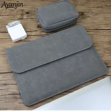 2019 new Matte Magnetic Buckle PU Laptop Sleeve Bag For Xiaomi Macbook Pro 13 Case Air 11 12 Retina 15 Touch Bar Women Men Cover