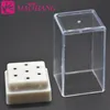 MAOHANG 7Holes Nail Art Drill Grinding Head Bit Holder Display Storage Box Container Stand Rack Manicure 3