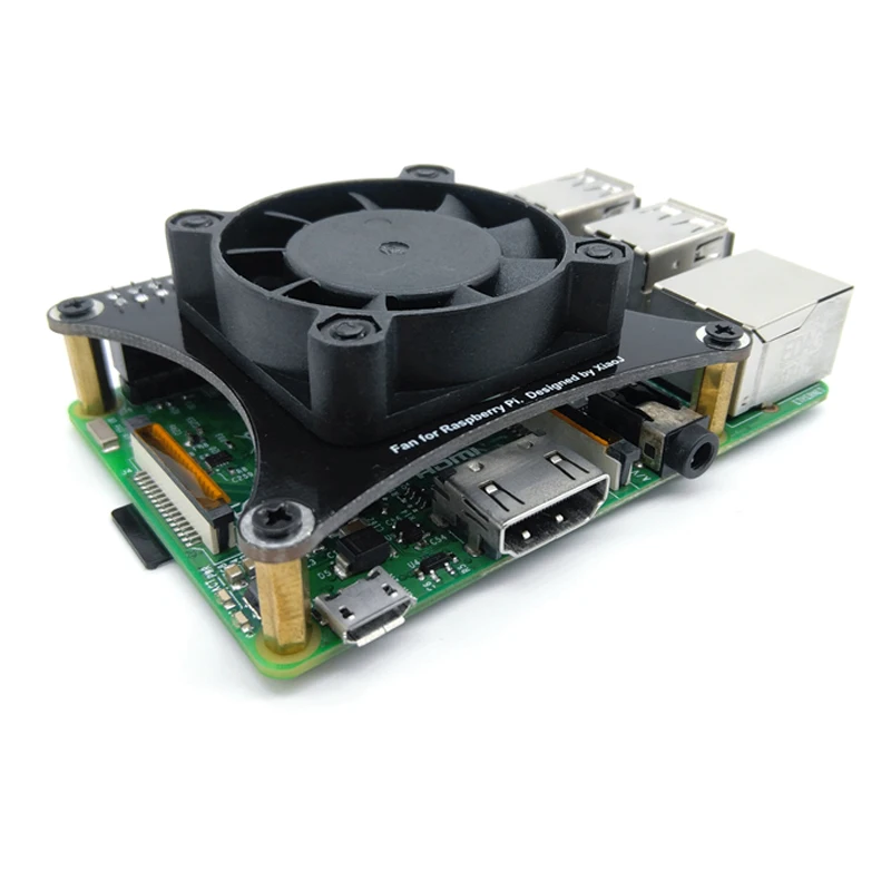 Raspberry pi 2 3 b бесшумный вентилятор теплоотвод скорость ветра ШИМ управляемый для Raspberry pi 2B/3B/3B