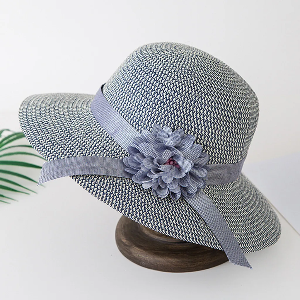 قبعات للحماية من الشمس للنساء الصيف قبعة القش قبعة قناع واسعة القش طوي السفر زهرة قبعة الشمس الصيف شاطئ قبعات T424 قبعات للحماية من الشمس للنساء الصيف قبعة القش قبعة قناع واسعة القش طوي السفر زهرة قبعة الشمس الصيف شاطئ قبعات T424