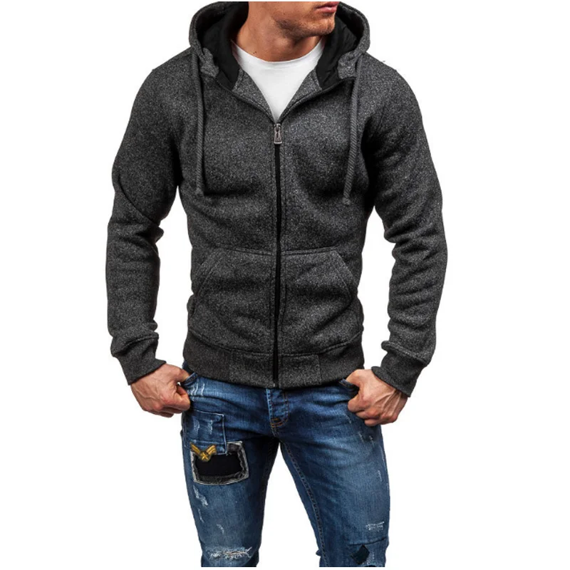 Sudaderas con capucha para Hombre 2018 Sudaderas Hombre Hip Hop hombres marca sólida cremallera sudadera ajustada con para Hombre S XXL|sudaderas hombre hip hop|sudaderas hombrezipper hoodie sweatshirt - AliExpress