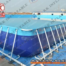 Коммерческое использование большой прямоугольный металлический стент рама бассейн с водой игрушки для водных мест