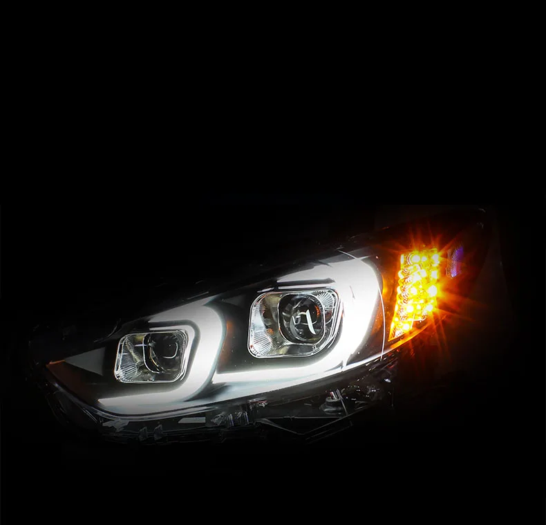 Ownsun Eagle Eyes светодиодный DRL Bi-xenon проектор линзы фары для Mazda 6 Atenza
